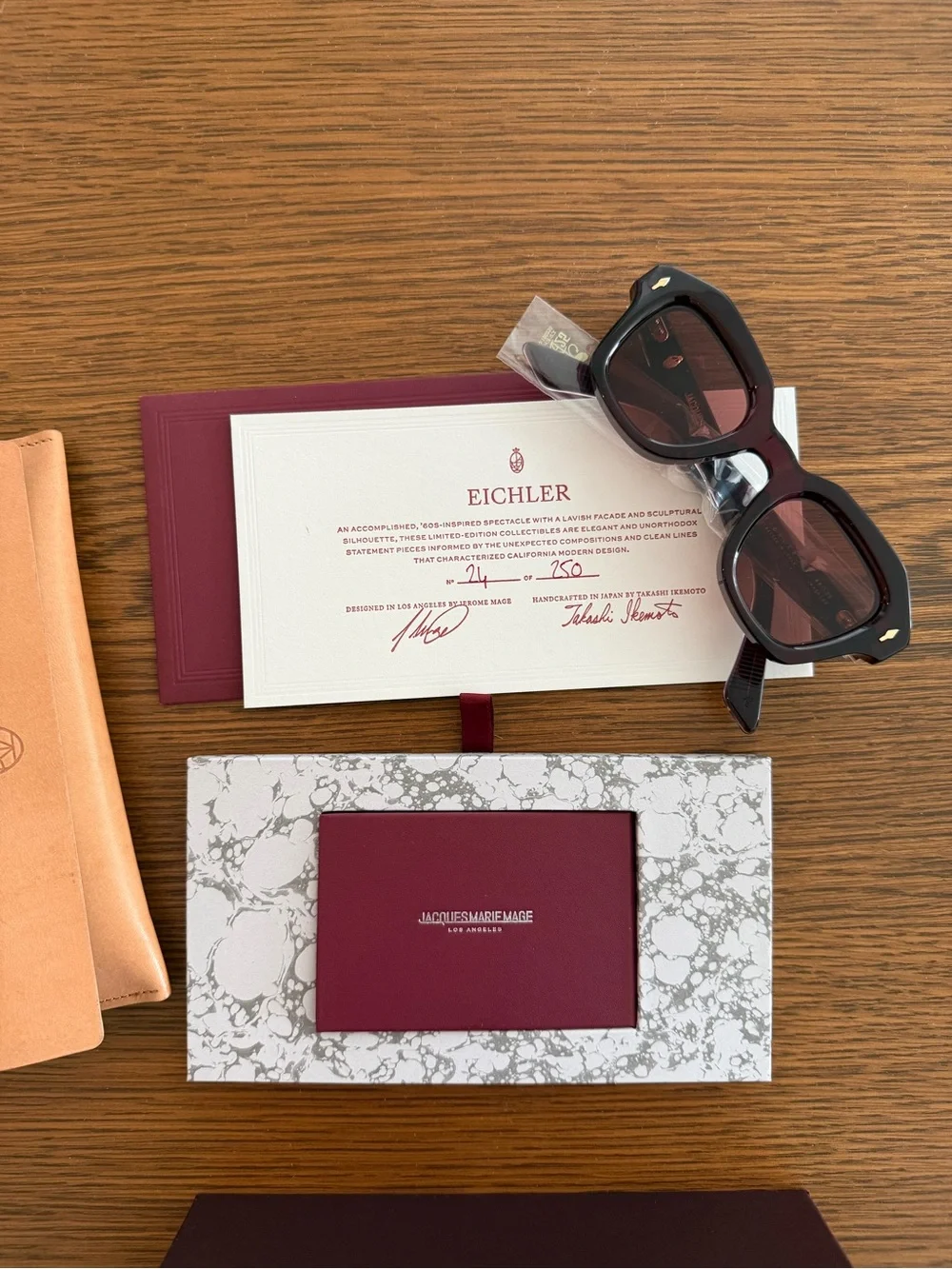 Jacques Marie Mage Eichler Sunglasses (Amarena)